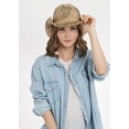 thumbnail image 5 of Peter Grimm Drifter Hats, Woven Straw Hat Unisex, Cowboy & Cowgirl Black, Maverick, 5 of 9