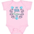 thumbnail image 3 of Inktastic My Yaya Loves Me with Hearts and Flowers Boys or Girls Baby Bodysuit, 3 of 5