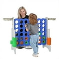 thumbnail image 4 of SDADI Giant 33 Inch 4-In-A-Row Game and Basketball Game for Kids, Gray and Blue, 4 of 6
