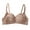 Coffee, variant on ,Women’s Cute V-Plunge Bras Push up Wireless Floral Bra Seamless Cute Sweet T-Shirt Bralettes Beige 38