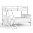 thumbnail image 3 of Furniture of America Lively Kids Solid Wood Twin-over-Full Detachable Bunk Bed, White, 3 of 10