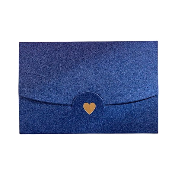 Maoww Enveloppe en Papier Romantique de Vacances Portable Vintage pour Cérémonie de Mariage, Cartes d'Invitation, Cartes-Cadeaux, Enveloppes, Accessoires de Banquet Bleu