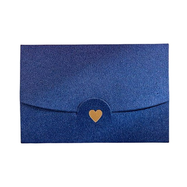 Holiday Romantic Paper Envelope Portable Vintage Christmas Thanks-giving New Wedding Ceremony Invitation Card Gift Cards Envelopes Banquet Accessories Blue