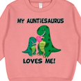 thumbnail image 3 of Inktastic My Auntiesaurus Loves Me Toddler Sweatshirt, 3 of 4
