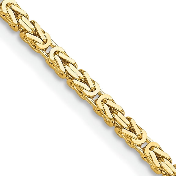 14K Gold Byzantine Chain 30"