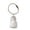A005- Clear (Little Eight Cat), variant on Pet Keepsake with Metal Wire Ring and Clear Hanging Pendant, Portable Keeper Keychain for Cat Lovers, Christmas Stocking Stuffer for Pet Owners (1 Pack)