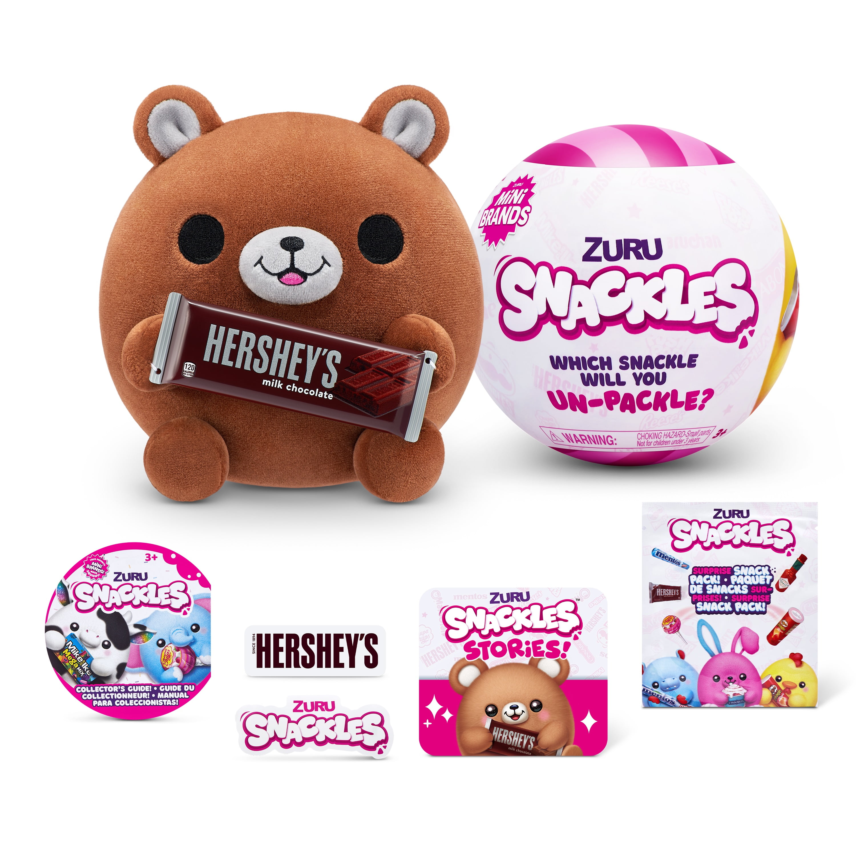 Murdoch's – ZURU - Snackles Series 1 Assorted Plushies Holding Candy Stuff  Animal