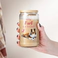 thumbnail image 4 of Every Fart is Love Note Shetland Sheepdog Guilty Face Happy Valentine's 16oz Glass Cup Mug Sheltie Dog Lover Gifts Glass Can with Bamboo Lid and Straw - 01016, 4 of 5
