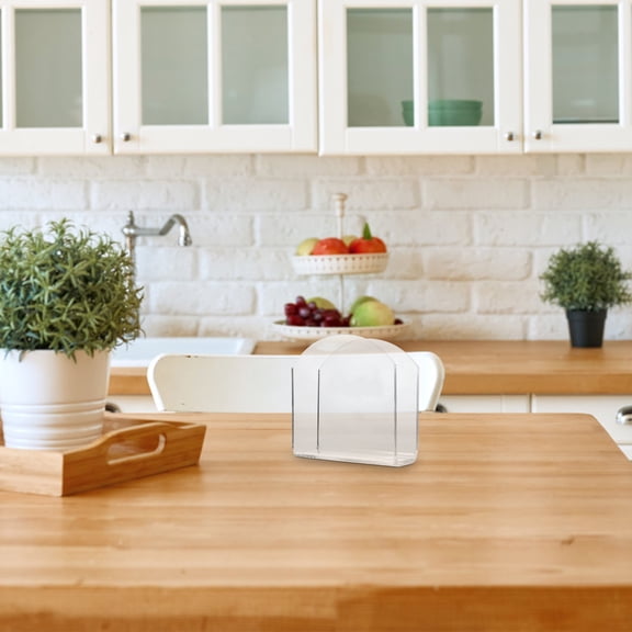 OUNONA Acrylic Napkin Holder for Tabletop, Freestanding Tissue Dispenser Organizer for Kitchen and Dining Room