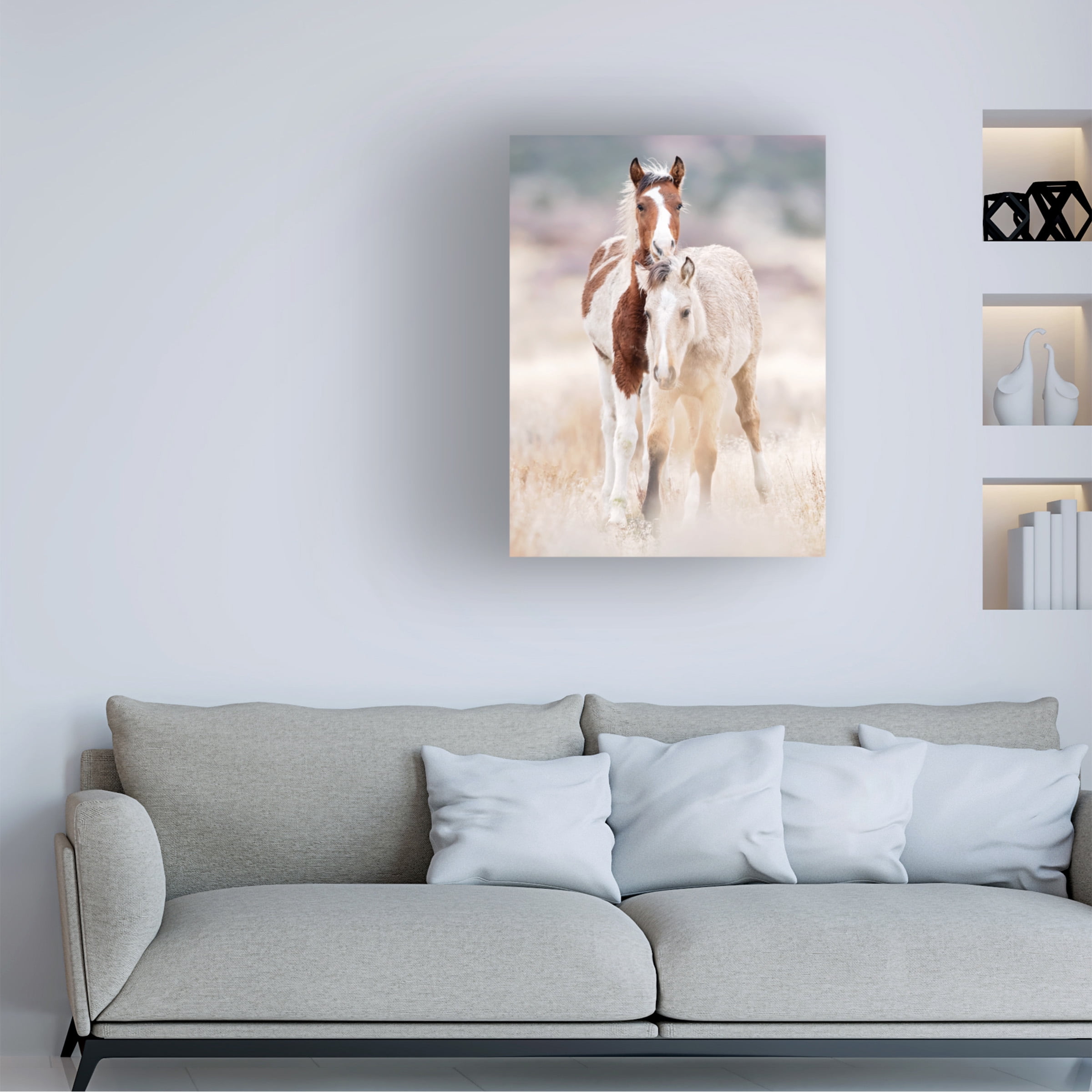 PHBurchett 'Collection of Horses X' Canvas Art