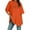 Orange, variant on Hauaitttt Women's Oversized T Shirts V Neck Striped Tees Summer Half Sleeve Casual Comfy Cozy Tunic Tops Plus Size Workout Tees Womens Tops Short Sleeve Loose Fit Top Small Women Athletic Women