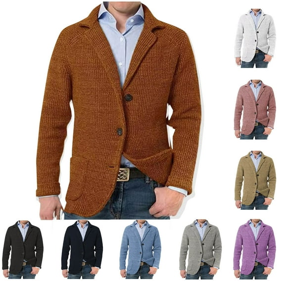 Miluxas Mens Corduroy Waverg Blazer Jackets Slim Fit Two Button Casual Sports Coat White