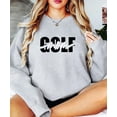 thumbnail image 3 of Trendy Golf Mom Sweatshirt for Women Girly Script Golf Supporter Pullover Gray Sweatshirt Adult Small, 3 of 4