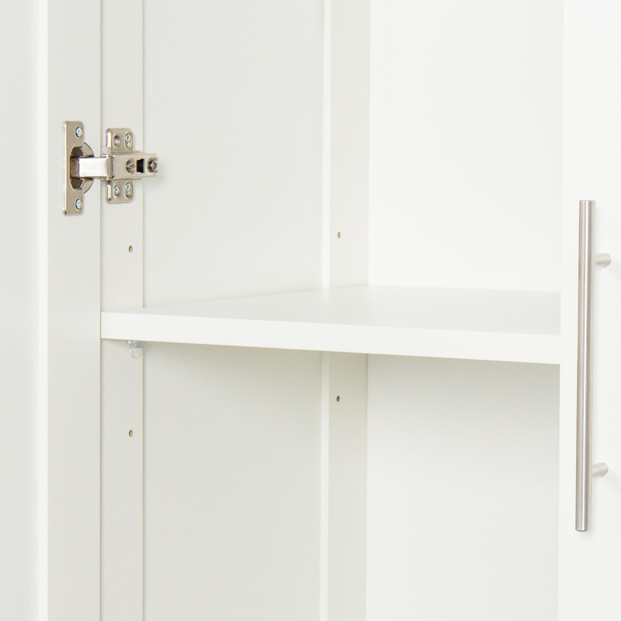 UBesGoo 71" Kitchen Pantry Cabinet with Doors and Shelves Double Door Storage Cabinet, White