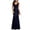 Navy, variant on IROINNID Women's Sheath Dress Sequins Slim Fit Evening Dress Solid Color Elastic Waist Dress