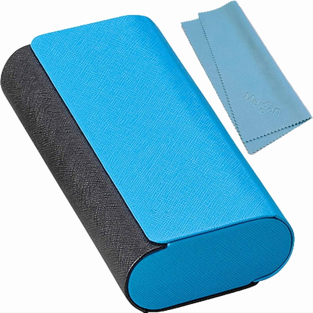 Estuche Doble para Anteojos de Aluminio con Carcasa Rígida Azul Meigan