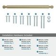 thumbnail image 4 of Amerock Balata 12 inch (305mm) Center-to-Center Golden Champagne Appliance Pull, 4 of 6