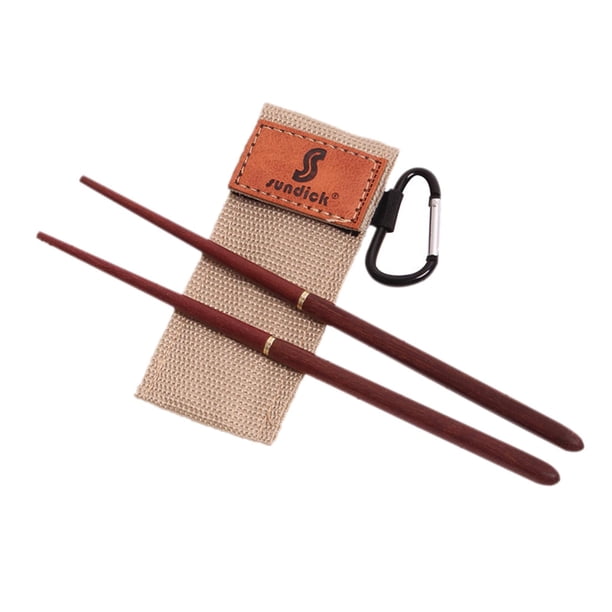 Palillos de madera plegables para vajilla, picnic, escuela, oficina, barbacoa, mochilero Caqui