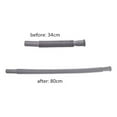 thumbnail image 3 of Retractable Under Sink Drain Pipe, Flexible Corrugated PVC Basin Extension Hose with Push-Button Seal for Kitchen & Bathroom Sink Plumbing, 3 of 6
