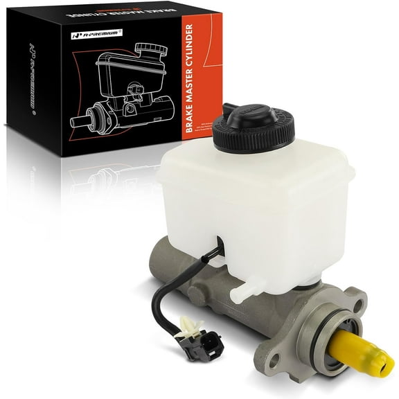 A-Premium Brake Master Cylinder with Reservoir and Sensor Compatible with Kia Vehicles - Spectra 2002 2003 2004, Manual Transmission - Replace# 0K2N343400