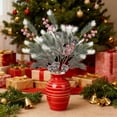 thumbnail image 1 of Simulación de Agujas de Pino Artificiales, Ramas de Pino Falsas, Decoración Navideña de Escritorio, Frutos Rojos Navideños, Agujas de Pino., 1 of 6