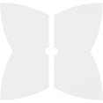 thumbnail image 4 of 38"OD x 3"ID x 14 1/4"C x 1"P Cosmo Architectural Grade PVC Contemporary Ceiling Medallion, Two Piece, 4 of 11