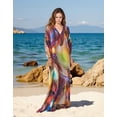 thumbnail image 5 of Sunforyou Moo moo for Women Plus size Kaftan Swimsuit Cover Up Sliky House Dresses Caftan Loungewear, 5 of 6