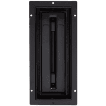 Fittes Flush Floor Vent [Lite], ABS Plastic HVAC Air Return Register Cover, Customizable Adjustable Airflow Solution for Home Floor, Damper Included – 4"x12" – Matte Black