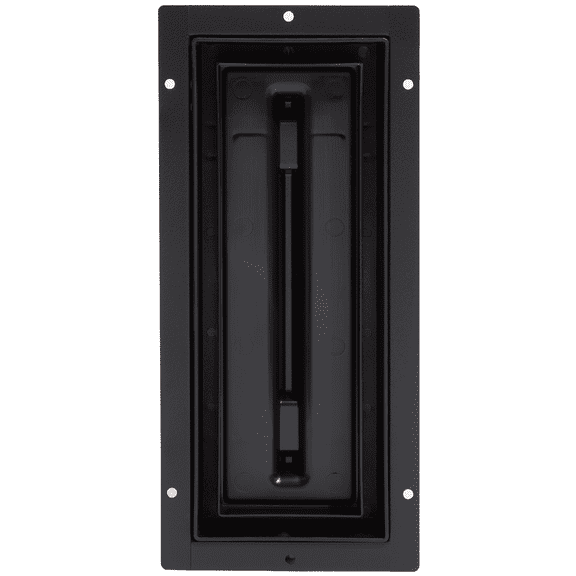 Fittes Flush Floor Vent [Lite], ABS Plastic HVAC Air Return Register Cover, Customizable Adjustable Airflow Solution for Home Floor, Damper Included  2"x12"  Matte Black