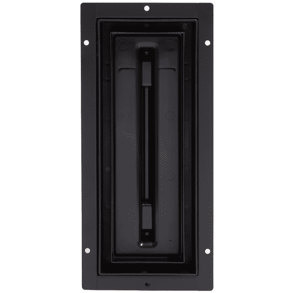 Fittes Évent de Plancher Affleurant [Lite], Couvercle de Registre de Retour d'Air CVC en Plastique ABS, Solution de Débit d'Air Réglable Personnalisable pour Plancher de Maison, Amortisseur Inclus – 3"x10 Pouces – Noir Mat