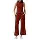 thumbnail image 1 of Conjuntos de dos piezas para mujer para el verano 2025: camiseta sin mangas con cuello alto y pantalones cortos. Chándal deportivo, XS-XXL., 1 of 6