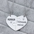 thumbnail image 5 of Isvgxsz 2Pcs Mother Daughter Heart Matching Pendant Necklace Set Gifts for Mom Mothers Day Birthday Christmas Presents From Daughter Mothers Day Gifts for Mom, 5 of 6