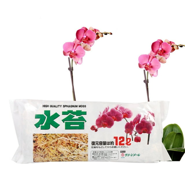 Mousse de Rempotage Mousse d'Orchidée, Sphaigne, Mousse d'Eau, Contient une Riche Matière Organique Mélange de Rempotage pour Orchidées pour Plantes d'Extérieur pour Plantes d'Intérieur