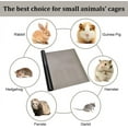 thumbnail image 6 of Black Guinea Pig Bedding Cage Liner 18x118 Inch Washable Guinea Pig Pee Pads Waterproof Guinea Pig Cage Liners Reusable Waterproof Rabbit Bedding for Small Animal Guinea Pig Rabbit Hamster DIY, 6 of 6