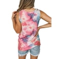 thumbnail image 2 of Uhndy Tie Dye Tank Top for Plus Size Women Casual Sleeveless T-shirt Beach Party Tops Camisole, 2 of 3
