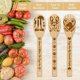 thumbnail image 4 of Juego de 6 utensilios de cocina de bambú para perros, cucharas de madera grabadas para mascotas, espátula de bambú para tallar, para mujeres y hombres, cuchara de madera para cocinar., 4 of 9