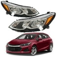 thumbnail image 2 of LABLT Headlamps for 2016-2019 Chevrolet Cruze Chrome Halogen Type Passenger & Driver, 2 of 5