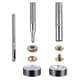 thumbnail image 5 of Snap Clasps Kit, 120 Piece Metal Snap Fastener Set With Punch Pliers And 4 Piece Fastener Tool Kit, 5 of 5