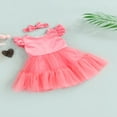 thumbnail image 3 of Little Girls Sweet Style Dress  Mesh Splicing Princess Skirt, 3 of 9