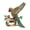 Champagne, variant on O Versatile Parakeet Brooch Pin for Coats Scarves Hats Decorated Crystal Accent