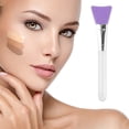 thumbnail image 2 of Unique Bargains 1 Pc Durable Flat Head Facial Mask Brush Purple, 2 of 5