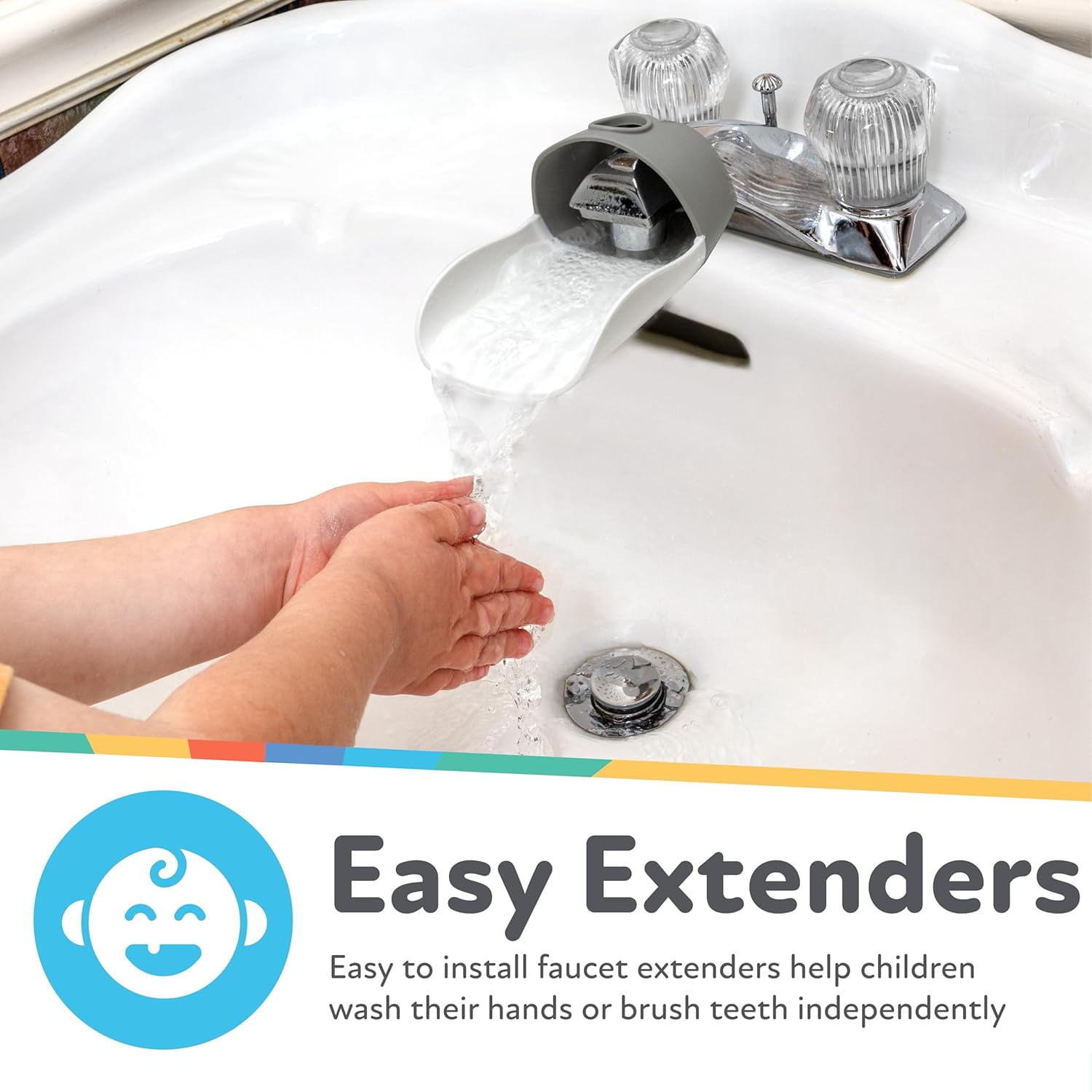 Nuby 2-in-1 Faucet Extender 2pk