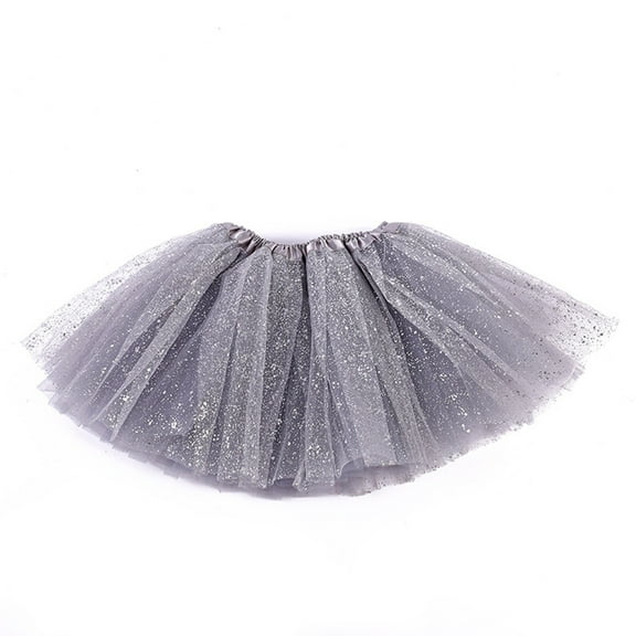 Acahhotxx Tutu Skirt, Baby Girls Ballet Dance Skirt 3 Layers Tulle Sequins Pettiskirt