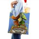 thumbnail image 4 of Dinosaur Train Bolso de tela con estampado de lienzo para mujer, bolsa de compras reutilizable y estética, con cremallera interior, regalo para mujer,40*45cm., 4 of 6