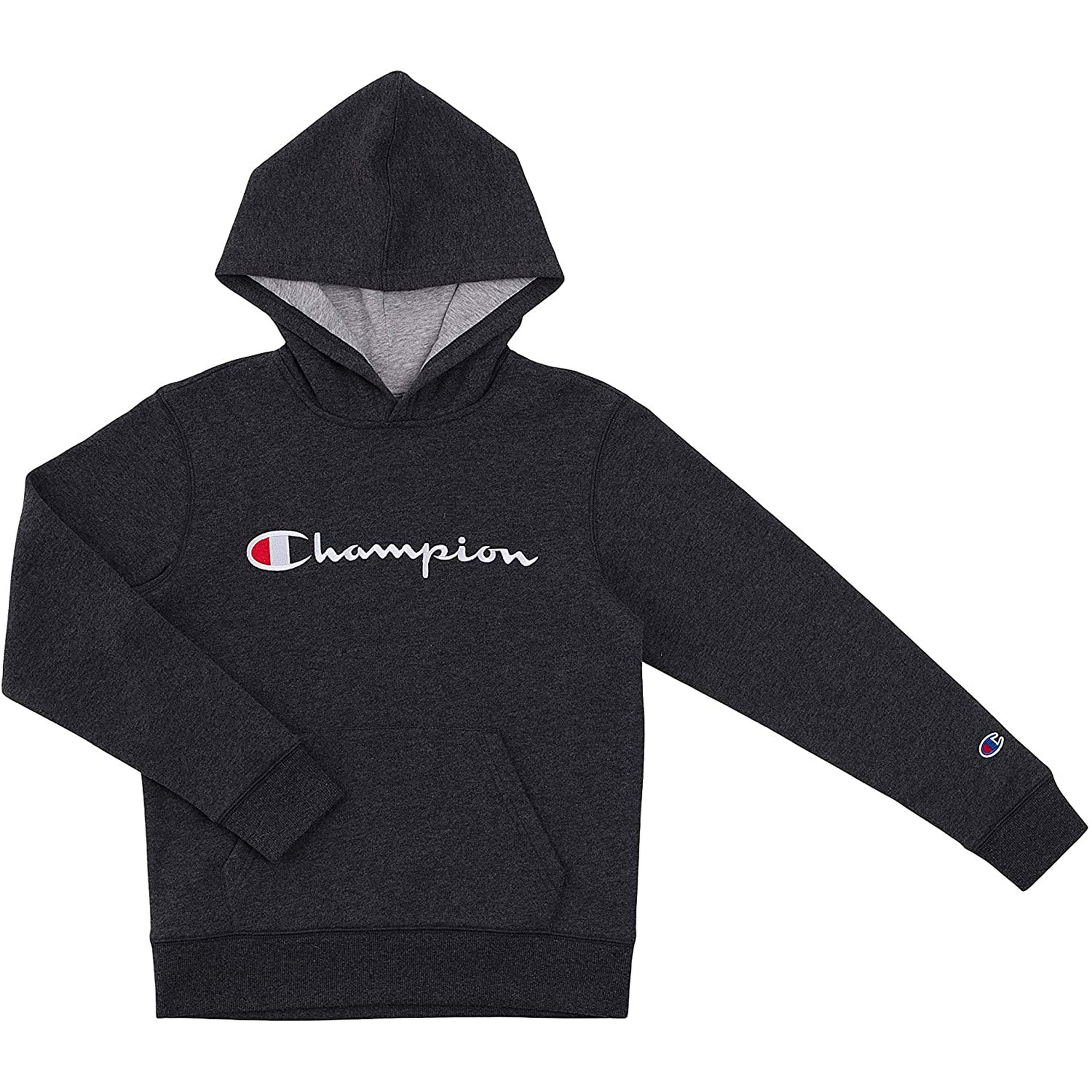 Champion Kids Clothes Sweatshirts Youth Heritage Fleece Pull On Hoody Sweatshirt with Hood Large Heritage Granite Heather Walmart