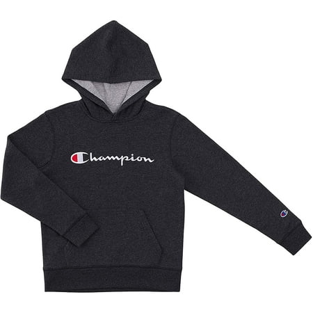 Champion Kids Clothes Sweatshirts Youth Heritage Fleece Pull On Hoody Sweatshirt with Hood Large Heritage Granite Heather Walmart
