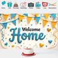 thumbnail image 4 of Festive Colors Homecoming Banner Party Decoration Welcome Home Banner for Family Gathering Indoor Decor Celebration, 4 of 6