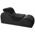 thumbnail image 5 of Avana Luvu Lounger - Elegant Chaise Lounge Chair for Yoga, Exercise, Stretching, Massage and More - High Density Foam Core, Black, 5 of 6