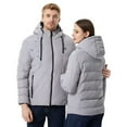 thumbnail image 4 of Chaquetas y abrigos casuales de manga larga con capucha, con USB, temperatura constante, calefactables, resistentes al viento, talla grande, para hombre y mujer, invierno, 4 unidades, 4 of 8