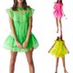 thumbnail image 5 of Sunloudy Vestido Corto Femenino, Color Sólido Cuello Redondo Manga Volante Con Volantes Traje De Verano Suelto De Una Pieza, S/M/L Sunloudy  moda, 5 of 5